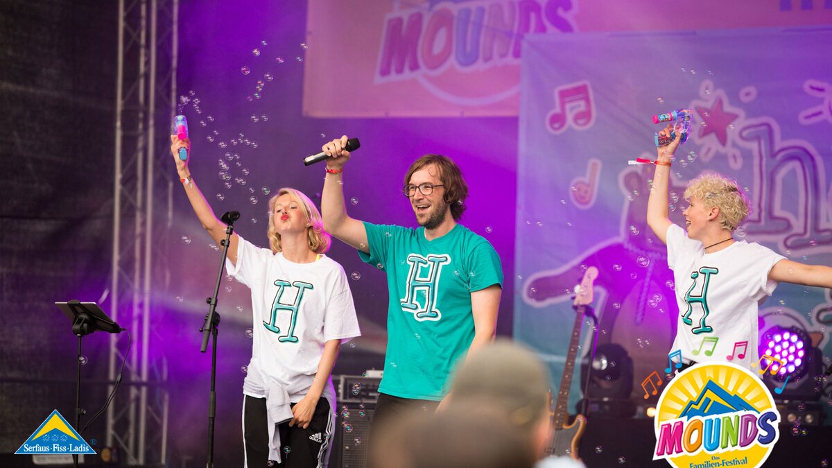 herrH | © Andreas Krischner herrH und sein Team beim Mounds Konzert in Serfaus Fiss Ladis in Tirol | © Andreas Krischner