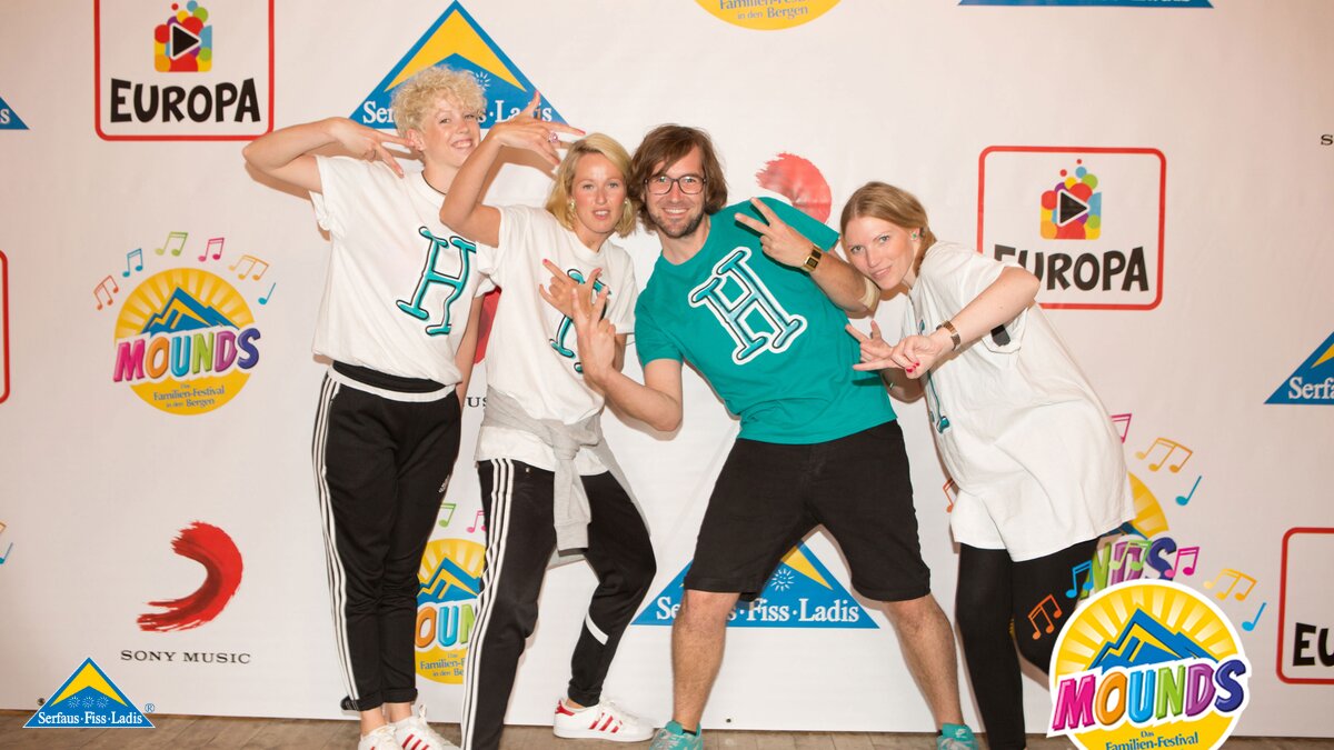 herrH | © Andreas Kirschner herrH und sein Team beim Mounds Festival in Serfaus Fiss Ladis in Tirol | © Andreas Kirschner