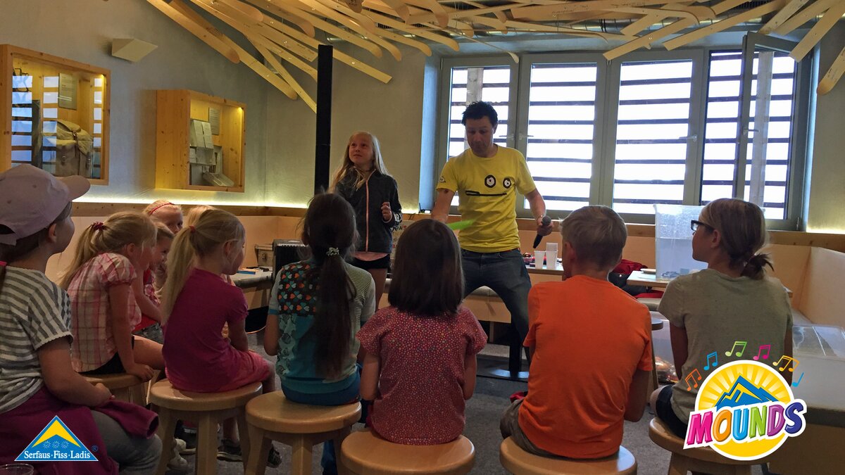 Workshop mit André Gatzke | © Serfaus Fiss Ladis Spiele Workshop mit André Gatzke bei MOUNDS in Serfaus Fiss Ladis in Tirol | © Serfaus Fiss Ladis