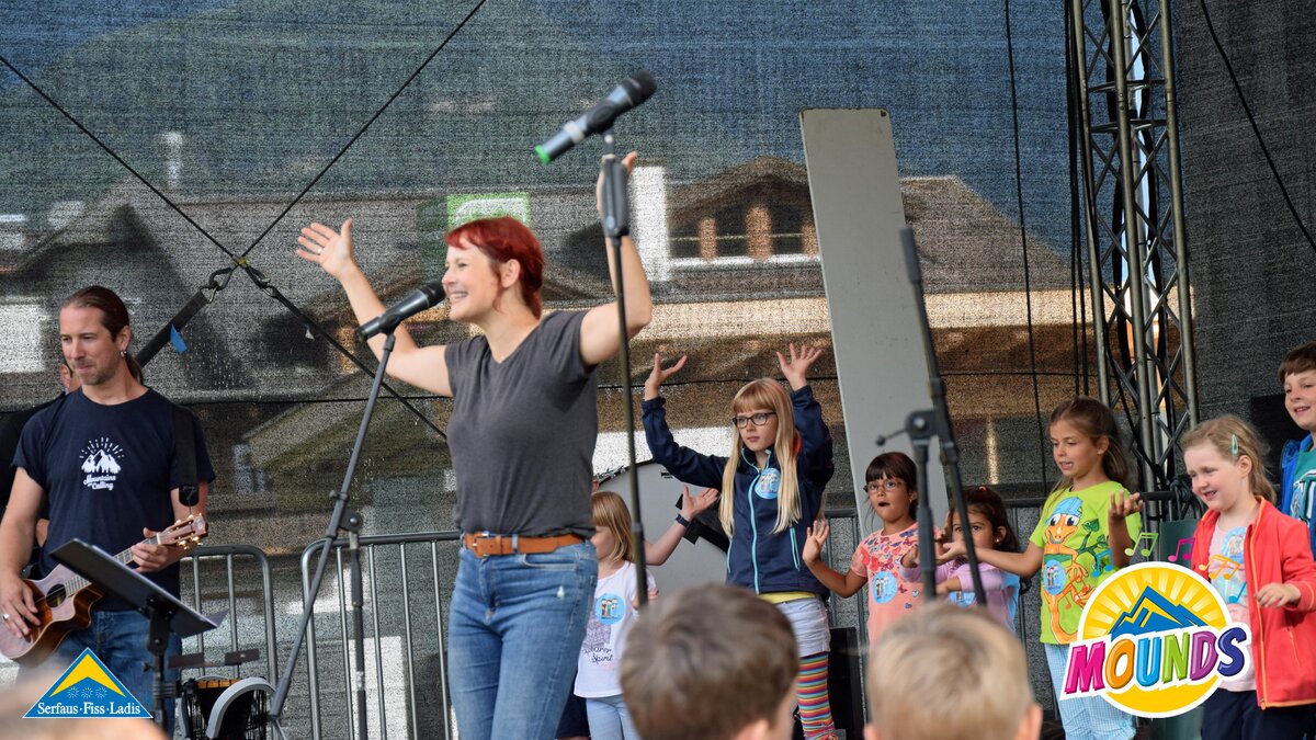 3Berlin on stage | © Serfaus Fiss Ladis 3Berlin on stage auf der MOUNDS Festivalbühne beim Musikfestival für die ganze Familie in Serfaus Fiss Ladis in Tirol | © Serfaus Fiss Ladis