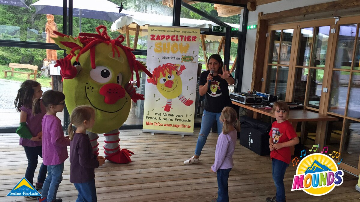Das Zappeltier | © Serfaus Fiss Ladis Das Zappeltier von Frank und seine Freunde beim MOUNDS Workshop in Serfaus Fiss Ladis in Tirol | © Serfaus Fiss Ladis