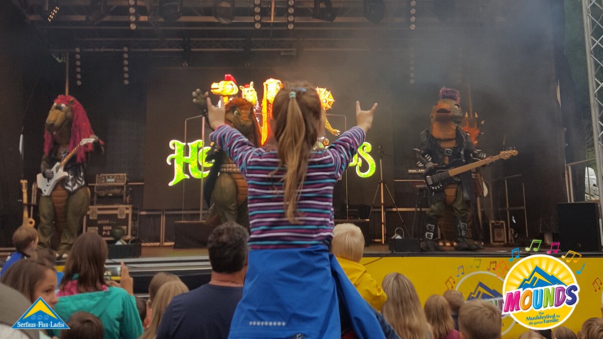 Heavysaurus | © Serfaus-Fiss-Ladis Heavysaurus Konzert bei MOUNDS in Serfaus-Fiss-Ladis in Tirol | © Serfaus-Fiss-Ladis