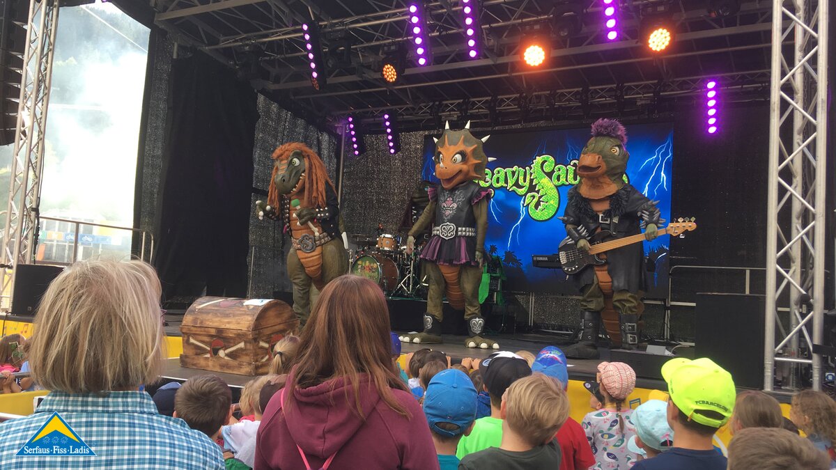 Konzert Heavysaurus | © Serfaus-Fiss-Ladis Heavysaurus bei MOUNDS in Serfaus-Fiss-Ladis in Tirol | © Serfaus-Fiss-Ladis