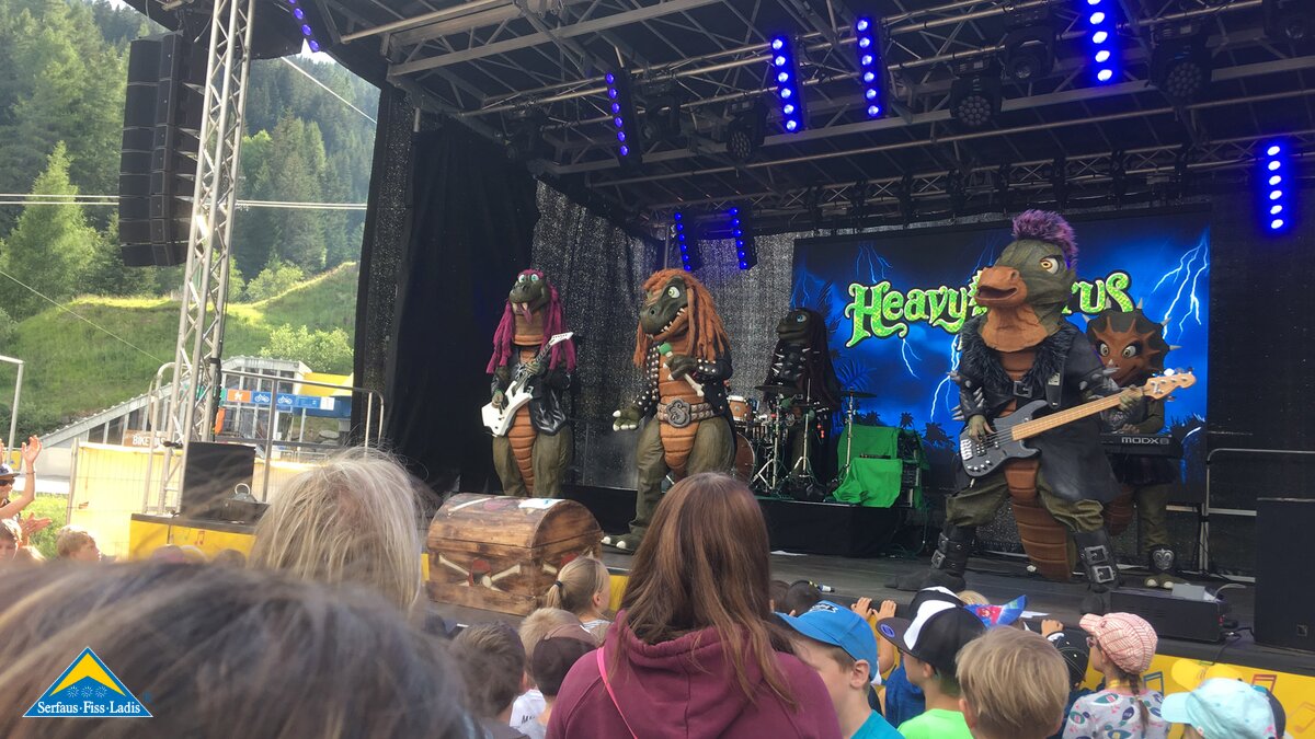 Konzert Heavysaurus | © Serfaus-Fiss-Ladis Heavysaurus bei MOUNDS in Serfaus-Fiss-Ladis in Tirol | © Serfaus-Fiss-Ladis