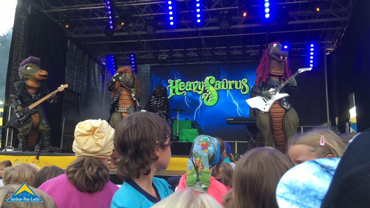 Konzert Heavysaurus | © Serfaus-Fiss-Ladis Heavysaurus bei MOUNDS in Serfaus-Fiss-Ladis in Tirol | © Serfaus-Fiss-Ladis