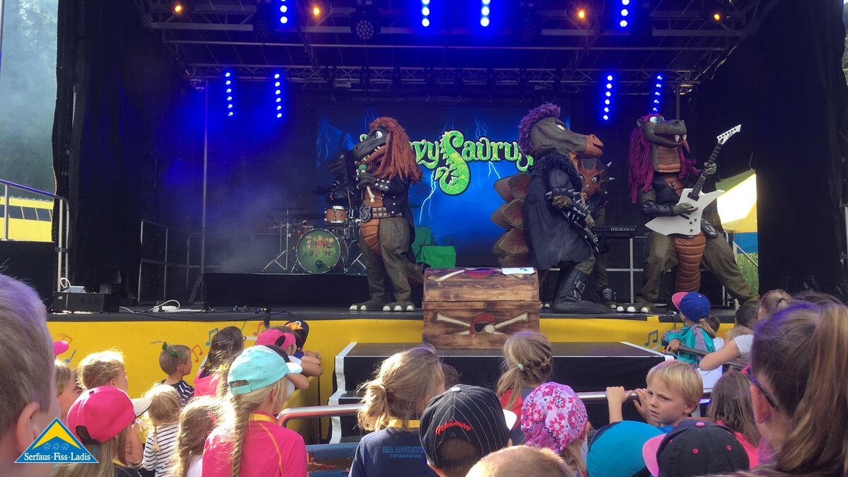 Konzert Heavysaurus | © Serfaus-Fiss-Ladis Heavysaurus bei MOUNDS in Serfaus-Fiss-Ladis in Tirol | © Serfaus-Fiss-Ladis