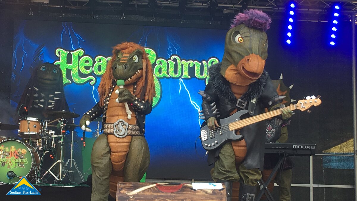 Konzert Heavysaurus | © Serfaus-Fiss-Ladis Heavysaurus bei MOUNDS in Serfaus-Fiss-Ladis in Tirol | © Serfaus-Fiss-Ladis