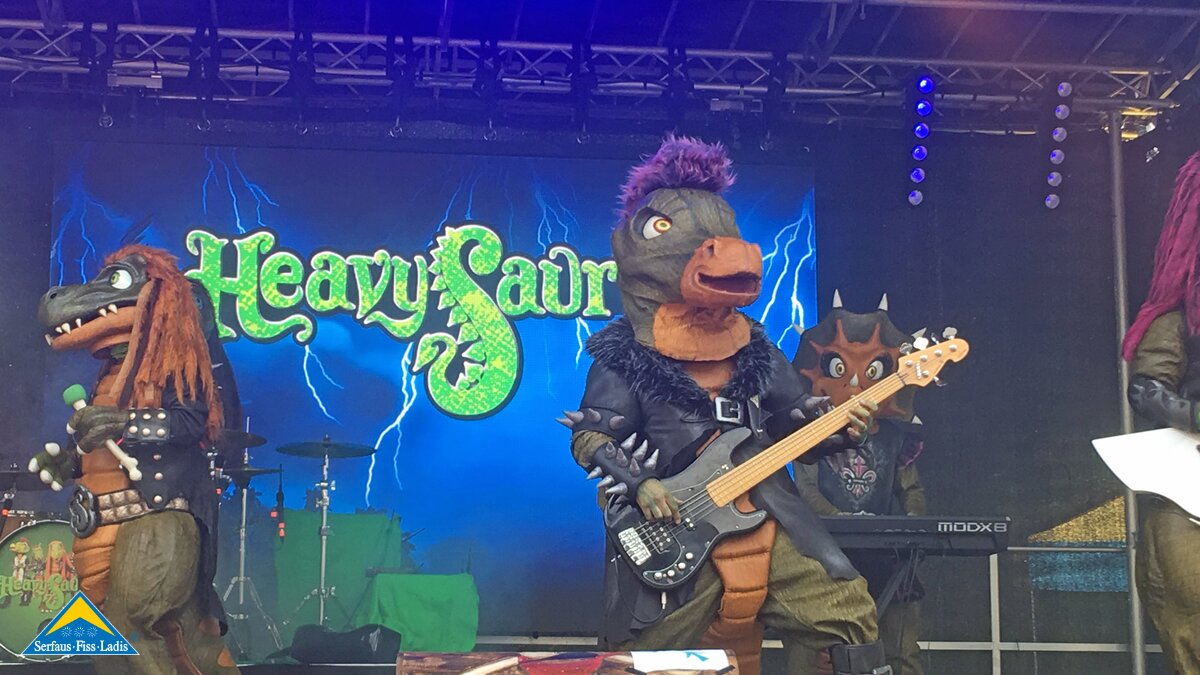 Konzert Heavysaurus | © Serfaus-Fiss-Ladis Heavysaurus bei MOUNDS in Serfaus-Fiss-Ladis in Tirol | © Serfaus-Fiss-Ladis