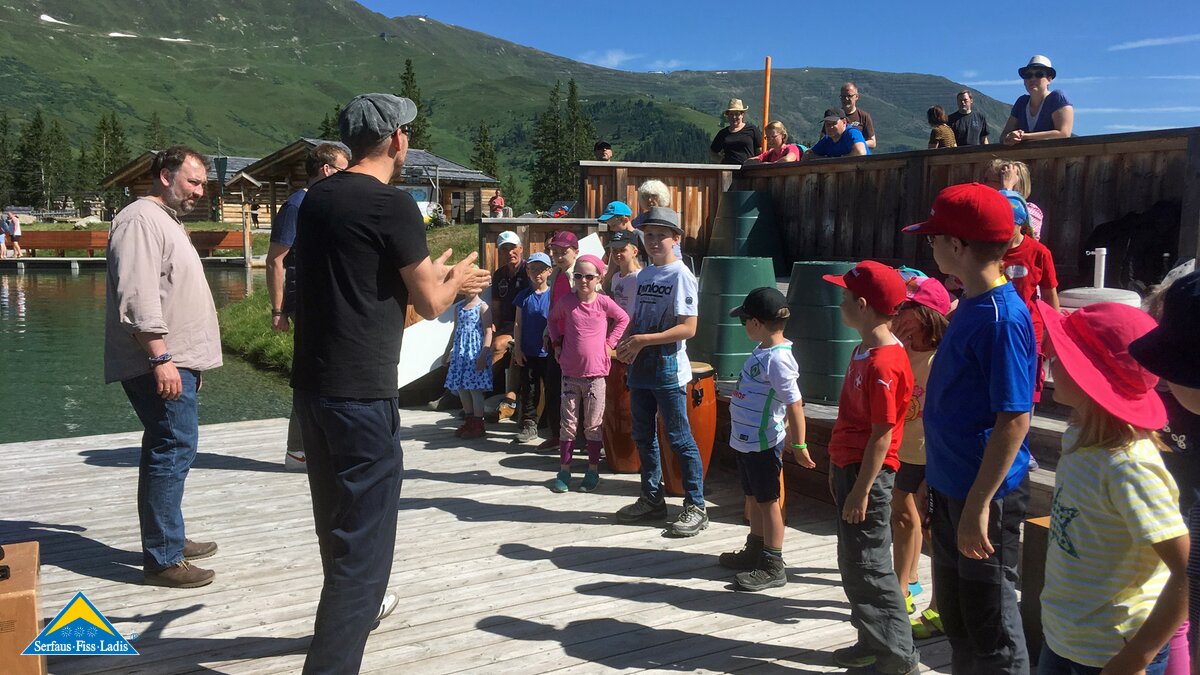 Workshop Tom der Trommler | © Serfaus-Fiss-Ladis Tom der Trommler bei MOUNDS in Serfaus-Fiss-Ladis in Tirol | © Serfaus-Fiss-Ladis