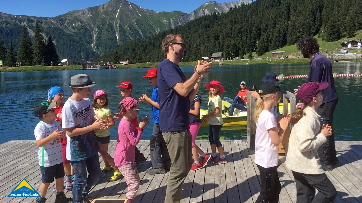 Workshop Tom der Trommler | © Serfaus-Fiss-Ladis Tom der Trommler bei MOUNDS in Serfaus-Fiss-Ladis in Tirol | © Serfaus-Fiss-Ladis